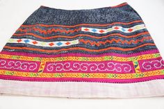 Bohemian Colorful Thai Hill Tribe Textile Boho Ethnic Medium Mini Skirt Bohemian Lined Mini Skirt For Festival, Bohemian Mini Skirt In Cotton, Traditional Mini Skirt For Festival, Traditional Mini Skirt For Summer, Traditional Boho Print Skirt For Summer, Bohemian Skirt With Traditional Patterns For Festivals, Bohemian Mini Skirt For Spring Festival, Summer Bohemian Skirt With Traditional Patterns, Multicolor Bohemian Mini Skirt For Spring