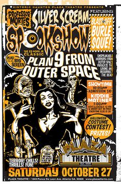 a concert poster for the silver scream show in detroit, on oct 27, 2009