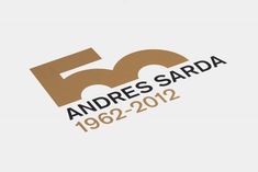 the 50th anniversary logo for andres sarda