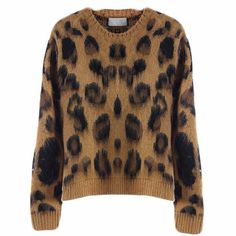 Wild Thing Leopard Print Jumper - Chic & Youthful Style Y2k 90s Fashion, Youthful Style, Summer Party Outfit, 90s Fashion Grunge, Leopard Sweater, Baby Tees Y2k, Y2k Baby Tee, Stylish Sweaters, Comfy Tops