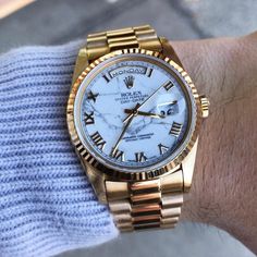 Bracelets Design, Gold Luxury, Gold Watch Men, Expensive Watches, Rolex Watch, Rolex Oyster Perpetual