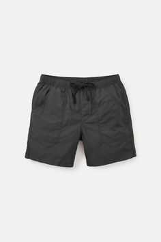 Inspired by one of our original 1970's walk-short designs, the Trails Nylon Short is the newest addition to our trunks collection. The Trails Nylon Shorts are made from 100% Nylon for a lighter weight than our other Trails Shorts. 100% nylon fabric Front patch pockets Back velcro pocket Faux fly 17" outseam Model is 6’0, 170lbs and wears a size M | TRAILS NYLON SHORT Men's Size Medium in Black by Katin Nylon Shorts, Cut Clothes, Thermal Sweater, American Jeans, Beanie Style, Designer Shorts, Nylon Fabric, Active Wear Leggings, Skirt Leggings