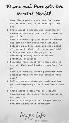 Elevate your mental health journey with daily journal prompts. Dive into self-discovery, healing, and positivity to nurture your well-being. Start exploring today for a happier you! Journaling Prompts For Self Discovery, Daily Journal Prompts For Mental Health, Mental Health Journal Prompts, Journal Prompts For Overthinking, Self Journal Ideas, Journal Healing, Journaling Mental Health, Mental Health Bullet Journal, Healing Journal Prompts