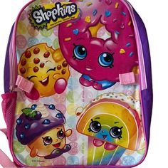 Shopkins Girls Pink Multicolored Backpack Once You Shop You Can’t Stop New Without Tags Large Main Zipper Compartment 2 Side Mesh Pockets Adjustable Straps 16” L X 14” W 16.5” D New Without Tags Kawaii Multicolor Backpack For Back To School, Cute Multicolor Backpack For Daycare, Fun Multicolor Backpack For Back To School, Cute Multicolor Backpack For Playtime, Cute Multicolor Backpack For School Events, Cute Multicolor Backpack For School, Cute Multicolor Backpack For Back To School, Multicolor Bags For Playtime And Back To School, Fun Multicolor Bags For School Events