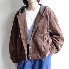 ❤Women Vintage Hoodie Jacket Warm Corduroy Coat Handmade Oversized Hoodie Custom Retro Long Sleeve Jacket Fall Hoodie Warm Comfortable Jacket. ❤Size: One Size Length:58 cm(23") Bust:100 cm(39") Shoulder to Sleeve:70 cm(27.5") ❤Size: Longer Length:65 cm(25.5") Bust:100 cm(39") Shoulder to Sleeve:72 cm(28") ❤Size: Large Size Length:58 cm(23") Bust:110 cm(39") Shoulder to Sleeve:70 cm(27.5") ❤For Custom Size, i need some measurements as following: Bust: ? (fullest part of your bust, not your bra si Invierno Aesthetic, University Vibes, Corduroy Coat, Fall Hoodies, Long Sleeve Jacket, Button Jacket, Vintage Hoodies, Oversized Hoodie, Fashion Korean