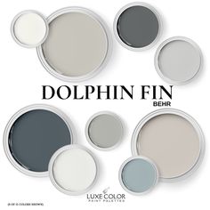 the color scheme for this paint palette is gray and white, with different shades to choose from