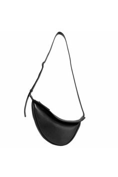 Modern Black Leather Saddle Bag, Elegant Leather Saddle Bag With Large Capacity, Luxury Black Saddle Bag In Soft Leather, Black Shoulder Bag For Office With Zipper Pocket, Leather Saddle Shoulder Bag With Large Capacity, Versatile Leather Saddle Bag For Office, Large Capacity Leather Saddle Bag For Daily Use, Modern Black Saddle Bag, Modern Black Soft Leather Saddle Bag