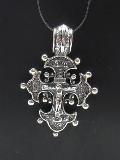 PE000343 Sterling silver pendant orthodox cross solid 925 Icon Corner, Orthodox Cross, Black Men Fashion Casual, Silver Cross, Jewellery Display, Sterling Silver Pendant, Artisan Jewelry, Men Fashion, Sterling Silver Pendants