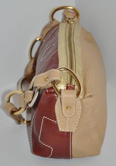 Dolce & Gabbana Multi-Textured leather bag | From a collection of rare vintage handbags and purses at https://www.1stdibs.com/fashion/accessories/handbags-purses/ Vintage Handbags, Handbag Accessories, Fashion Backpack, Calf Skin, Gold Metal, Leather Bag, Top Handle Bag, Fashion Accessories, Dolce And Gabbana