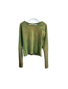 Super soft fluffy jumper handmade in small batches by Dark Wilds in the mountains of Portugal. Created from soft stretchy cotton fleece with fluffy side out. Hand dyed with low impact colours in mottled moss green shade. Also available in pumpkin orange, plain black or white. Cropped length in the body with longer length sleeves and scoop style neck. Wash by hand or machine at 30'c, air dry or tumble as cotton. See more of my handmade sweaters here: https://www.etsy.com/shop/DarkWilds?ref=seller Dirty Green Sweater, Orange Plain, Handmade Sweaters, Fluffy Jumper, Soft Sweaters, Dark Mori, Handmade Sweater, Pumpkin Orange, Plain Black