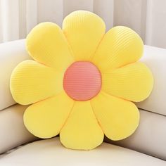 PRICES MAY VARY. 🌼Soft&Comfortable-These flower throw pillows are made of high quality short plush.Constructed from soft fabric, the pillow’s ultra-plush microfiber material is luxurious to the touch. Delicate plush fabric, very realistic and vivid, really novel flower throw pillow. 🌼Great Decoration-These flower floor pillows add a touch of decorative flair to any bedroom.Plush seating for bedrooms, living rooms, dog bed, offices, nursery beds,kid's room.Multi-purpose, can be used as a area r Daisy Pillows, Flower Toy, Daisy Petals, Car Cushion, Flower Throw Pillows, Pillows Flowers, Sofa Throw Pillows, Flower Pillow, Cute Room Decor