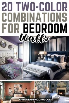 two color combinations for bedroom walls