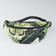 Buy Tropical banana leaves Fanny Pack by mirabellamarket. Worldwide shipping available at Society6.com. Just one of millions of high quality products available. Cool Fanny Packs, Blue Tulips, Pink Camouflage, Pink Cheetah, Purple Marble, Banana Leaves, Chic Type, Black Houndstooth