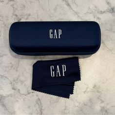 Brand New! Navy Blue Gap Zippered Case. Can Be Used As Pencil Case, Too! Also Comes With Gap Cleaning Cloth Wipe. Size Approx 6.5” X 2.25” X 2” Portable Blue Cases For Personal Use, Portable Blue Case For Personal Use, Blue Rectangular Case For Personal Use, Trendy Blue Rectangular Pencil Case, Cloth Wipes, Cleaning Cloth, Pencil Case, Kids Accessories, Gap