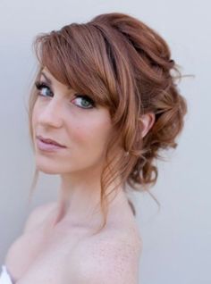 Wedding Hair Bangs, Wedding Hair Front, Trendy We Fryzurach, 2019 Hairstyles, Romantic Wedding Hair, Front Hair Styles