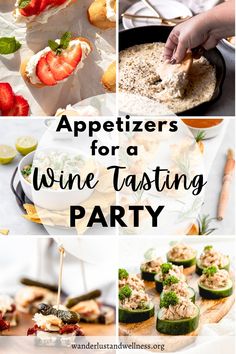 appetizers for a wine tasting party