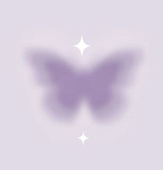 a purple butterfly with white stars on it's wings is shown in this image