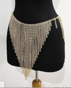 "This skirt comes in gold quality chain beautiful festival look !silver available select from menu ✅This list is only for ONE SKIRT if set needed please visit trends: Please select your waist size from drop menu measured as last image 35\" waist skirt about 500 gr =1.10 lbs for set list https://www.etsy.com/listing/829054224/gold-tassel-dress-chain-set-festival?click_key=990409f405be13e57506970bac9fe6055f266dee%3A829054224&click_sum=4e5eb9b3&ref=shop_home_active_37 https://www.etsy.com/listing/9 Chain Rave Outfit, Chain Skirt, Festival Outfits Rave, Tassel Skirt, Outfits Rave, Silver Bodies, Body Chains, Tassel Dress, Rave Outfit