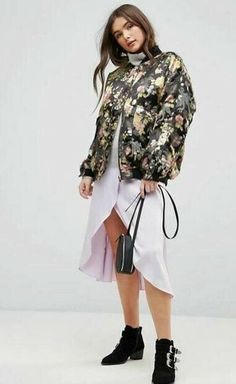 Free People Floral Jacquard Bomber Jacket Features Oversized Styling, Soft Floral Print Fabric With Metallic Detailing, Zip Up Front, & 2 Button-Close Front Pockets. Available In Black. Measurements Size Small Bust 52" Length 27.5" Sleeve Length From Collar To Cuff 29". Floral Print Fabric, Oversize Fashion, Soft Floral, Floral Jacquard, Women's Coats, Women's Coats & Jackets, Print Fabric, Jacket Style, Vest Jacket