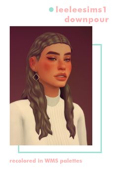 Maxis Match Hair, Pixel Life, Anna Blue, San Myshuno, Cc Hair, 4 Characters, Sims 4 Cc Skin, Hairstyle Tutorials