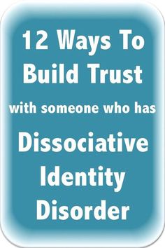 Disassociative Identity Disorder, Emdr Therapy, Multiple Personality, Dissociation, Mental Disorders, Build Trust, Personality Disorder, Coping Mechanisms, Health Conditions