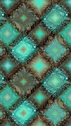 an abstract pattern with blue and brown colors