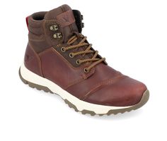 The Everglades boot by Territory is perfect for the weekend, whether you have plans for the city or the scenic mountains. A classic lace-up closure and water-resistant genuine leather top, this casually cool boot. A 6 mm Tru Comfort Foam™ footbed adds softness to your step, and cushioned collar adds ankle support. Genuine Leather, Texile upper, Lace-up closure,1 1/2\ heel, Round toe, Tru Comfort Foam™ insole for all day comfort, Rubber & EVA (Ethylene Vinyl Acetate),Cushioned collar and tounge f Fall Adventure High-top Work Boots, High-top Work Boots For Fall Adventure, Casual Ankle Work Boots For Adventure, Lace-up Waterproof Boots For Fall Adventure, Casual Brown Weatherproof Lace-up Boots, Rugged High-top Lace-up Boots For Outdoor Activities, Casual Lace-up Combat Boots For Adventure, Casual Lace-up Work Boots For Hiking, Casual Waterproof Lace-up Boots For Adventure