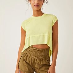 New Without Tags. #942 Fp Movement, Christmas Wishlist, Short Sleeve Top, Free People Tops, Short Sleeves Tops, Sleeve Top, Free People, Womens Tops, Tops & Tees