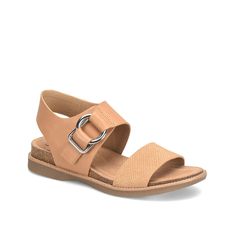 Sofft-Bijou Sandal Highlight a warm weather look with the versatile Bijou sandal from Sofft. This leather pair sports a cork-accented wedge for a beachy vibe. Casual Footbed Sandals With Ortholite Insole For Vacation, Cork Open Toe Wedge Sandals For Beach, Spring Beach Wedge Sandals With Cork Material, Open Toe Cork Wedge Sandals For Beach, Spring Beach Sport Sandals With Leather Footbed, Casual Wedge Sandals With Leather Footbed For Vacation, Spring Beach Cork Wedge Sandals, Casual Beach Sport Sandals With Leather Footbed, Sport Sandals With Leather Footbed For Spring Beach