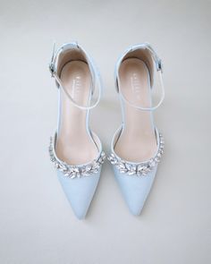 Shop our women shoes collection in glitter, satin and lace. Comfortable wear for bridal party, formal wear, night out and weddings. FREE SHIPPING IN U.S FOR ORDERS $100 AND MORE! Satin Colors, Bridesmaids Shoes, Shoes Prom, Evening Heels, Pointy Toe Heels, Wedding Shoes Heels, Dress Indian, Bride Squad, Bridesmaid Shoes