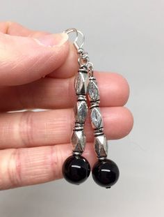 This Dangle & Drop Earrings item by ItsMyCreativeNature has 5 favorites from Etsy shoppers. Ships from Carrollton, TX. Listed on May 31, 2024 Elegant Silver Beaded Earrings With Black Beads, Elegant Black Earrings With Silver Beads, Black Earrings With Silver Beads As Gift, Black Long Drop Earrings With Dangling Beads, Silver Drop Earrings With Black Beads, Elegant Black Nickel-free Beaded Earrings, Black Metal Earrings With Round Beads, Black Dangle Linear Earrings, Nickel-free Black Beaded Dangle Earrings