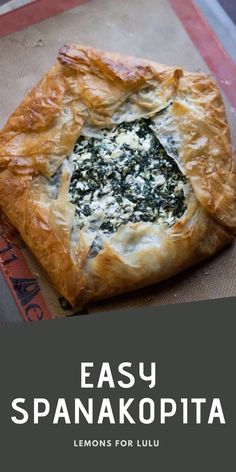 Spanakopita Recipe For Spanakopita, Upside Down Spanakopita, Spinach Filling Recipes, Spanakopita Recipes Easy, Spanicopita Recipe Phyllo Dough, Spanicopita Recipe Easy, Spinach Pie Greek Spanakopita, Spanokita Recipe Puff Pastry, Spanikopita Recipes Easy