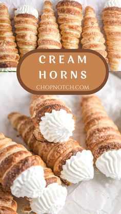 These homemade Cream Horns feature flaky, buttery pastry shells filled with a light, sweet cream! Perfect for a classic dessert that’s as delicious as it is elegant, these treats are easy to make and ideal for special occasions or indulgent snacking. #CreamHorns #ClassicDesserts #FlakyPastry #SweetTreats #DessertInspiration #HomemadePastry #EasyDesserts #ElegantSnacks #BakingAtHome #PartyDesserts Cream Patisserie Recipe, Original Desserts, Patisserie Recipe, Butter Horns, Cream Patisserie, Christmas No Bake Treats, Fast Easy Desserts, Vanilla Cream Filling, Apple Puff Pastry