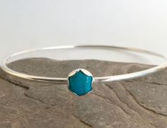 Welcome To My Shop CLASSYSILVERART 925 Sterling Silver turquoise Bangle Handmade Jewelry Gift For Wife Beautiful Gemstone Jewelry, Gift for Love Handmade item Ships from a small business in India Materials: Silver, Stone Gemstone: Turquoise  Style: Boho & hippie Can be personalized Recycled 925 Sterling Silver turquoise Bangle Handmade Jewelry Gift For Wife Beautiful Gemstone Jewelry, Gift for Love All my Designs are original. Spinner Bangle This Bangle is for Women You will receive a Bangle lik Turquoise Stamped 925 Bangle, Turquoise Stackable Bangle Jewelry, Stackable Turquoise Bangle Jewelry, Turquoise Sterling Silver Bracelets For Anniversary, Turquoise Sterling Silver Bracelet For Anniversary, Turquoise Birthstone Bracelet, Turquoise Bangle, Gift For Love, Stil Boho