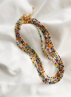 Multi Color Seed Bead Choker Necklace Dainty Seed Bead Necklace Rainbow Beaded Choker Minimalist Boho Multi Colour Choker - Etsy Seed Bead Choker, Bead Choker Necklace, Bead Choker, Rainbow Beads, Beaded Choker Necklace, Seed Bead Necklace, Earrings Rings, Necklace Dainty, Bead Jewelry