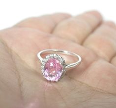 Natural kunzite. Jewelry sterling silver 925 stamp. Us size jewelry ring : 7.00 / Contact change size jewelry. Gem size mm. : 9.0 x 7.0 Gem weight ct. : 3.0 Gem clarity : Very eye clean Gem surround : Sapphire Paypal complete. Register mail thailand 12-30 days ship worldwide. Contact resize after order complete. Certificate stone contact shop. Pink Sterling Silver Crystal Ring With Center Stone, Pink Sapphire Ring With Sterling Silver, Pink Sapphire Ring With Center Stone In Sterling Silver, Pink Fine Jewelry Ring Stamped 925, Fine Jewelry Pink Ring Stamped 925, Pink Topaz Center Stone Ring In Sterling Silver, Pink Sterling Silver Rings For Weddings, Pink Wedding Ring Stamped 925, Silver Kunzite Ring For Anniversary