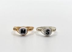 This ring has a letter bead of your choice with either silver or gold wire. The wire is also tarnish resistant. Silver Wrap Ring, Wire Wrapped Ring, Wire Wrapped Rings, Letter Beads, The Wire, Pittsburgh Pa, Gold Wire, Wrap Rings, A Letter