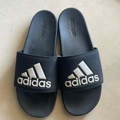 Nwot-Adidas Adilette Comfort Logo Unisex Adult Flip Flops/ Athletic Slides Size 12 Like Brand New Smoke Free Home Adidas Sporty Slides For Training, Adidas Slides For Sports, Adidas Summer Slip-on Sneakers, Adidas Logo Synthetic Slides For Streetwear, Adidas Slip-on Sneakers For Summer, Adidas Logo Synthetic Slides For Sports, Adidas Black Slides With Logo, Casual Adidas Slides For Sports, Adidas Logo Slip-on Slides