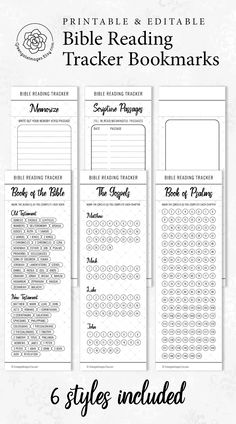 the printable bible reading tracker bookmarks