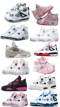 Custom Jordan 4s, Christmas List Ideas Shoes, Jordan Style Outfits, Nike Jordan Mujer, Latina Christmas Wishlist, Jordan Retro 4 Mujer, How To Style Jordan 4, Jordan Retro 4 Outfits Women