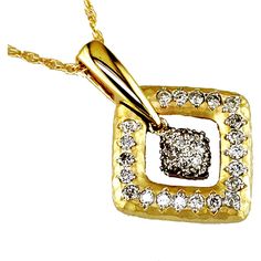 Royal 14K Yellow Gold Diamond Necklace - 0.58 Carat Total Diamond Weight Luxury Necklace, Diamond Birthstone, Gold Diamond Necklace, Yellow Gold Jewelry, Royal Jewelry, Diamond Shapes, Round Diamonds, Gold Diamond, Diamond Necklace