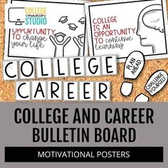 the college career bulletin board is shown