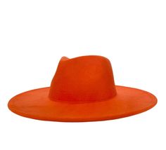 SAVANNAH WIDE BRIM FEDORA - ORANGE Introducing our new Savannah line of fedoras, which feature a highly requested large brim and a drop shaped crown. Handcrafted from a blend of wool and polyester materials Adjustable inner-headband to ensure the perfect fit Features a larger 3.75" brim Available in sizes: Medium 54-58cm and Large 58-60cm. FREE shipping on every order Spring Beach Felt Hat With Flat Crown, Adjustable Wide Brim Orange Fedora, Adjustable Orange Wide Brim Fedora, Orange Wide Brim Hat For Fall, Adjustable Short Brim Orange Fedora, Trendy Orange Wide Brim Hat, Orange Wide Brim Hat, Dope Hats, Womens Fedora