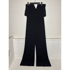 Luluspower Of Love Black Strapless Wide Leg Jumpsuit, V-Neck Size Large Nwot Black Strapless Jumpsuits And Rompers, Formal Strapless V-neck Jumpsuit, Formal V-neck Strapless Jumpsuit, Elegant Black Strapless Jumpsuit With V-neck, Elegant Black Strapless V-neck Jumpsuit, Elegant Black V-neck Strapless Jumpsuit, Black Strapless V-neck Jumpsuit For Date Night, Black V-neck Strapless Jumpsuit For Party, Lulu Pants