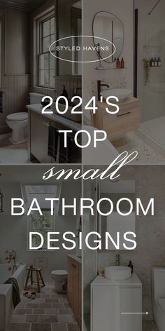 bathroom designs with the words'top small bathroom designs '