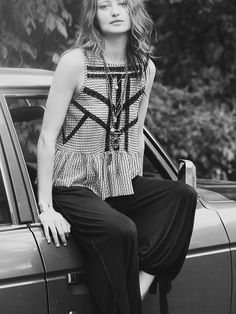 Free People Lacey Stripe Peplum at Free People Clothing Boutique Bohemian Unstitched Black Blouse Piece, Black Bohemian Printed Blouse, Free People Black Lace Top, Bohemian Soul, Material Things, Bohemian Inspiration, Free People Clothing