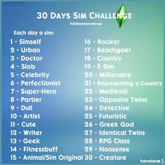 Ts4 Challenges, Sims 4 Game Mods, Play Sims