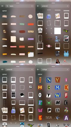 GIF for Instagram stories Collage Instagram Story, Polaroid Collage, App Instagram