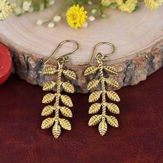 ♠ Item Details:-  Leaf Branch Drop Earrings, Minimalist Leaf Earrings, Gold Leaf Earrings, Olive Branch Leaf Earrings, Gold Leaf Branch Earrings Metal:- Brass Packing- Your jewelry will be nicely packaged. If one or more items are gifts, please leave us a note at checkout and we'll pack them separately. We would be happy to send your personal note with it. We accept custom and personalized orders. It can be changed in the gemstone, Ring design, and Ring size. Please send us a message if you are Leaf Earrings Gold, Branch Earrings, Gold Leaf Earrings, Earrings Metal, Earrings Minimalist, Olive Branch, Leaf Earrings, Minimalist Earrings, Gemstone Ring