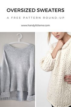 an image of sweaters with the text over sized sweaters